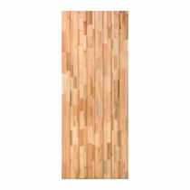 Folha de Porta Maciça em Eucalipto acabamento Natural 210x72cm PM26 Mexicana Cruzeiro Portas