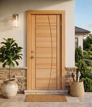 Folha de Porta Maciça em Eucalipto Acabamento Natural 210x80cm PM93 Seleta Cruzeiro Portas Marrom Folha de Porta Maciça em Eucalipto Acabamento Natural 210x80cm PM93 Seleta Cruzeiro Portas Marrom