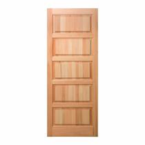 Folha de Porta Maciça em Eucalipto Acabamento Natural 210x80cm PP01 Cruzeiro Portas Marrom