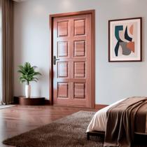Folha de Porta Maciça em Eucalipto Acabamento Natural 210x82cm PM46 Custon Cruzeiro Portas Marrom Folha de Porta Maciça em Eucalipto Acabamento Natural 210x82cm PM46 Custon Cruzeiro Portas Marrom