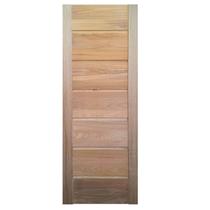 Folha de Porta Madeira Maciça 210x80cm Sete Réguas 2.0 Horizontais Angelim Jomadi
