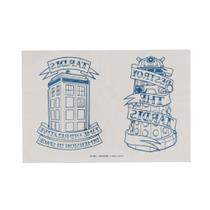 Folha de tatuagem temporária Doctor Who Steampunk TARDIS
