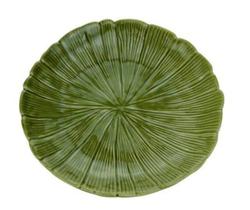 Folha Decorativa de Cerâmica Banana Leaf Verde 19,5x19,5x3cm
