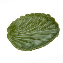 Folha Decorativa de Ceramica Banana Leaf Verde Lyor