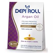 Folha Depilatória Corporal Depiroll Argan C/16 Folhas Folha Depilatória Corporal Depiroll Argan C/16 Folhas