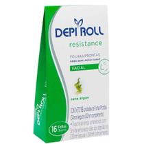 Folha Depilatória Facial Depi Roll Resistance Algas 8 Pares