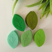 Folha Feltro Verde Mix 3cm - 25 und Folha Feltro Verde Mix 3cm - 25 und