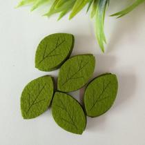 Folha Feltro Verde Musgo Claro 3cm - 25 und Folha Feltro Verde Musgo Claro 3cm - 25 und