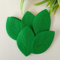 Folha Feltro Verde Provence 5,5cm - 10 und