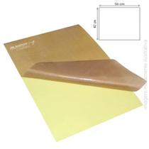 Folha fita de teflon adesiva para prensa térmica - 40 x 50 cm x 0,13 mm - Almeida Costura