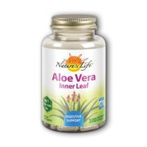 Folha interna de Aloe Vera 100 cápsulas da Nature's Life (pacote com 2)