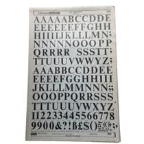 Folha Letraset 25 X 38 cm Decalque Letras Adesivas Ref. 120 Folha Letraset 25 X 38 cm Decalque Letras Adesivas Ref. 120