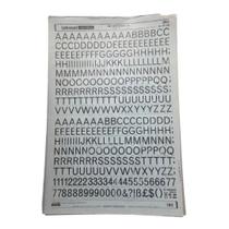 Folha Letraset 25 X 38 cm Decalque Letras Adesivas Ref. 283 Folha Letraset 25 X 38 cm Decalque Letras Adesivas Ref. 283