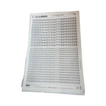 Folha Letraset 25 X 38cm Algarismos Números Cifrões Ref. 257
