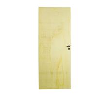 Folha Lisa Mescla Fechadura Alavanca Externa e Dobradiça 80 x 210 Marrom Rodam Portas