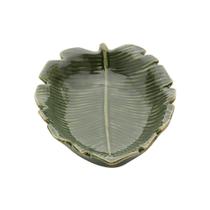 Folha Lyor Banana Leaf Verde de Ceramica 16cm x 12cm x 4cm
