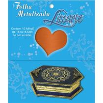 Folha Metalizada 15x15cm - Cobre Folha Metalizada 15x15cm - Cobre