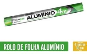 Folha Papel Aluminio Em Rolo Bricoflex 30cm X 4,0m - BricoFlex