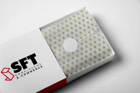 Folha Papel De Seda 30x70 100UN Estampado Flor De Lis Presente Aniversário Festa Laços Embalagem