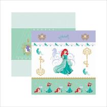 Folha para Scrapbook Dupla Face Disney - Ariel - Toke e Crie