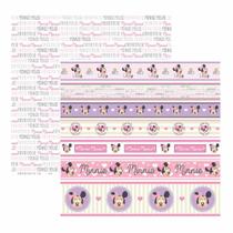 Folha para Scrapbook Dupla Face Disney - Baby Minnie