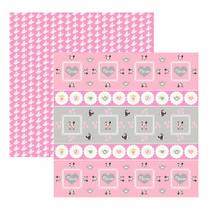 Folha para Scrapbook Dupla Face Disney - Baby Minnie