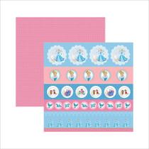 Folha para Scrapbook Dupla Face Disney - Cinderela