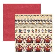 Folha para Scrapbook Dupla Face - Palhaços by Flávia Terzi