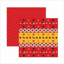 Folha para Scrapbook Mickey Mouse - Dupla Face