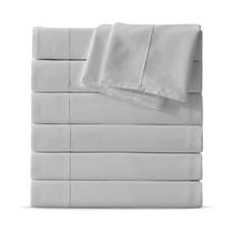 Folha plana Maple&Stone Queen 229x259 cm, pacote com 6 unidades, cinza claro Folha plana Maple&Stone Queen 229x259 cm, pacote com 6 unidades, cinza claro