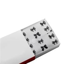 Folha Seda Papel Decorado Laços 30x60 300un Roupa Cesta Cor:Preto