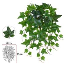 Folhagem Artificial Hera Real Toque Pendurar C/UV X88 Verde 50cm