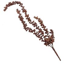 Folhagem sedum suculenta para pendurar marron outono com 4 galhos 50cm - flor arte
