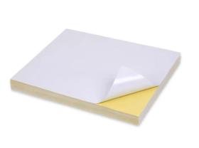 Folhas A4 Papel Adesivo Branco Kit 100 folhas Autoadesivas 115Gramatura