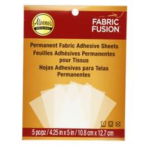 Folhas adesivas Aleene's Fabric Fusion Permanent, pacote com 5