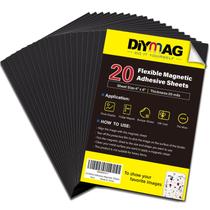 Folhas adesivas magnéticas DIYMAG, 4 x 6 polegadas, pacote com 10 unidades, cortáveis