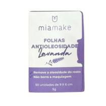 Folhas Antioleosidade Mia Make - LAVANDA Folhas Antioleosidade Mia Make - LAVANDA