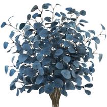 Folhas Artificiais de Eucalipto Azul - 16 Unidades de 85cm