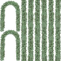 Folhas artificiais de eucalipto Garland CQURE de 2,2 m para casamento