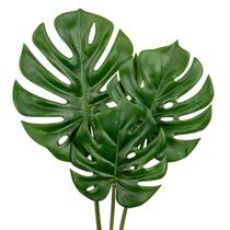 Folhas artificiais de Monstera DILATATA para vaso, pacote com 3 Folhas artificiais de Monstera DILATATA para vaso, pacote com 3