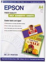 Folhas autoadesivas Epson Photo Quality A4 (21x29,7 cm) 10 folhas