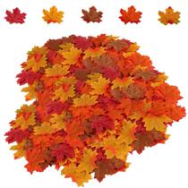 Folhas de ácer artificiais HENMI 500 unidades para decoração de Halloween Folhas de ácer artificiais HENMI 500 unidades para decoração de Halloween