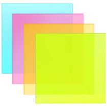 Folhas de acrílico Adrattnay fluorescente neon coloridas 30,4x30,4cm Folhas de acrílico Adrattnay fluorescente neon coloridas 30,4x30,4cm