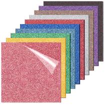 Folhas de acrílico Adrattnay Glitter 20,3x20,3 cm 3 mm 10 cores