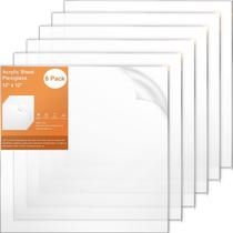 Folhas de acrílico Gartful Clear, 2 mm de espessura, 12 x 12 polegadas, pacote com 6 Folhas de acrílico Gartful Clear, 2 mm de espessura, 12 x 12 polegadas, pacote com 6