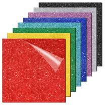 Folhas de acrílico Glitter Adrattnay 8 cores 30,4 x 30,4 cm 3 mm Folhas de acrílico Glitter Adrattnay 8 cores 30,4 x 30,4 cm 3 mm