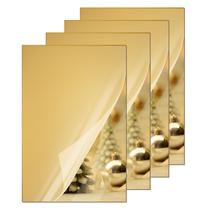 Folhas de acrílico KINLINK 20x30cm, espelho dourado de 3 mm, pacote com 4 Folhas de acrílico KINLINK 20x30cm, espelho dourado de 3 mm, pacote com 4