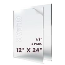 Folhas de acrílico KLEAMLON 30x60cm, 3 mm de espessura, transparentes (2 unidades)