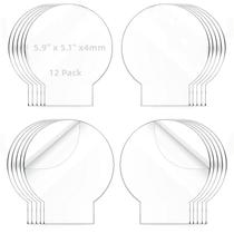 Folhas de acrílico Senbota de 5,9 x 5,1 polegadas e 4 mm de espessura para base de luz LED