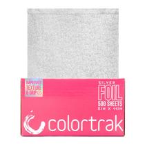 Folhas de alumínio Colortrak Silver 500 pré-cortadas 5x11cm